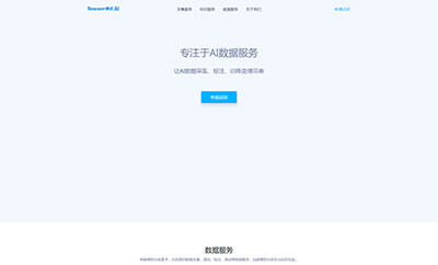 响应式AI数据服务采集类网站模板